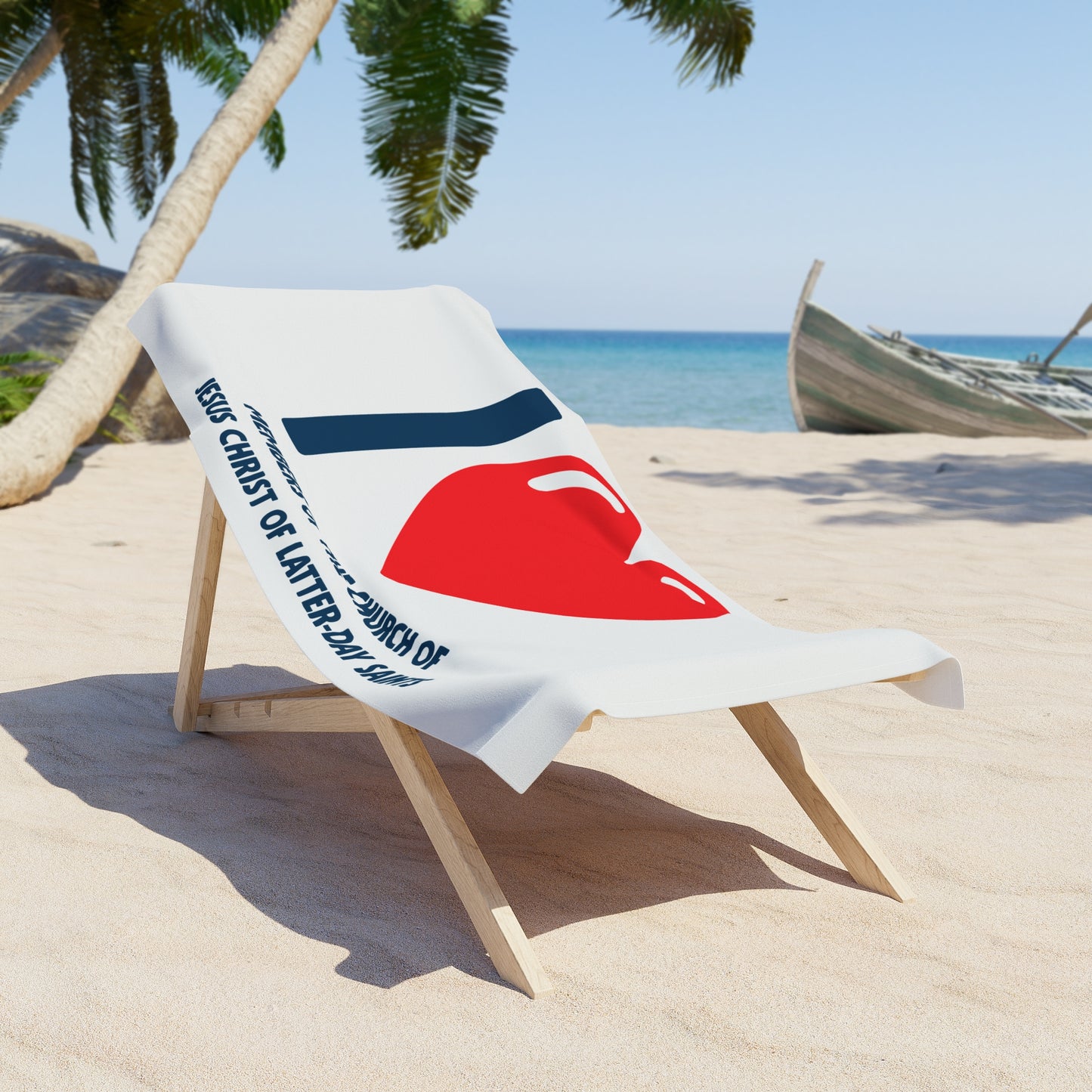 ποΈ I β₯ Members of the Church of Jesus Christ of Latter-Day Saints Beach Towel β 30" x 60"