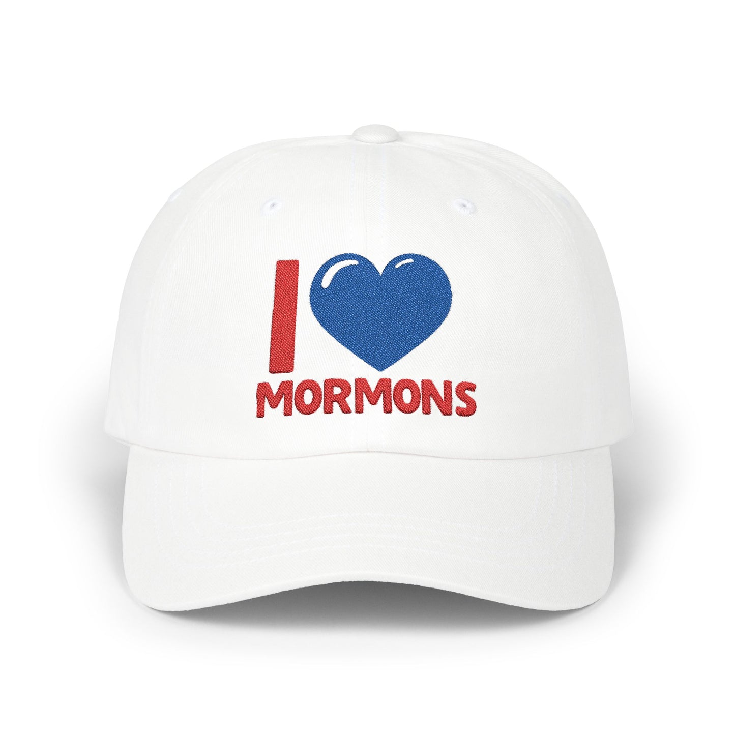 I ♥ Mormons Cougar Blue Classic Dad Cap