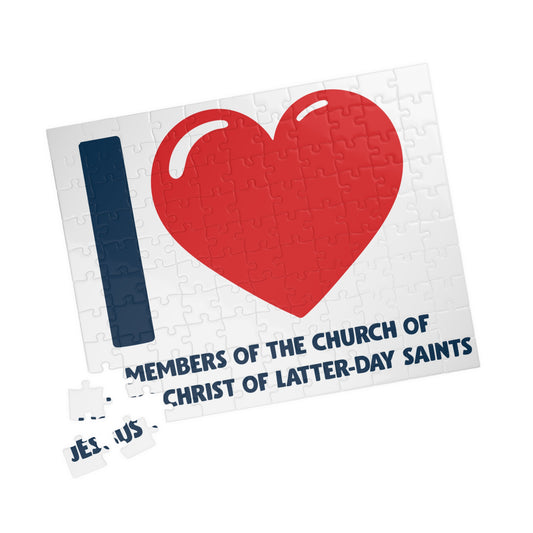 I ♥ Members of the Church of Jesus Christ of Latter-Day Saints 110 Piece Jigsaw Puzzle
