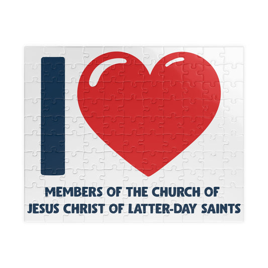 I ♥ Members of the Church of Jesus Christ of Latter-Day Saints 110 Piece Jigsaw Puzzle
