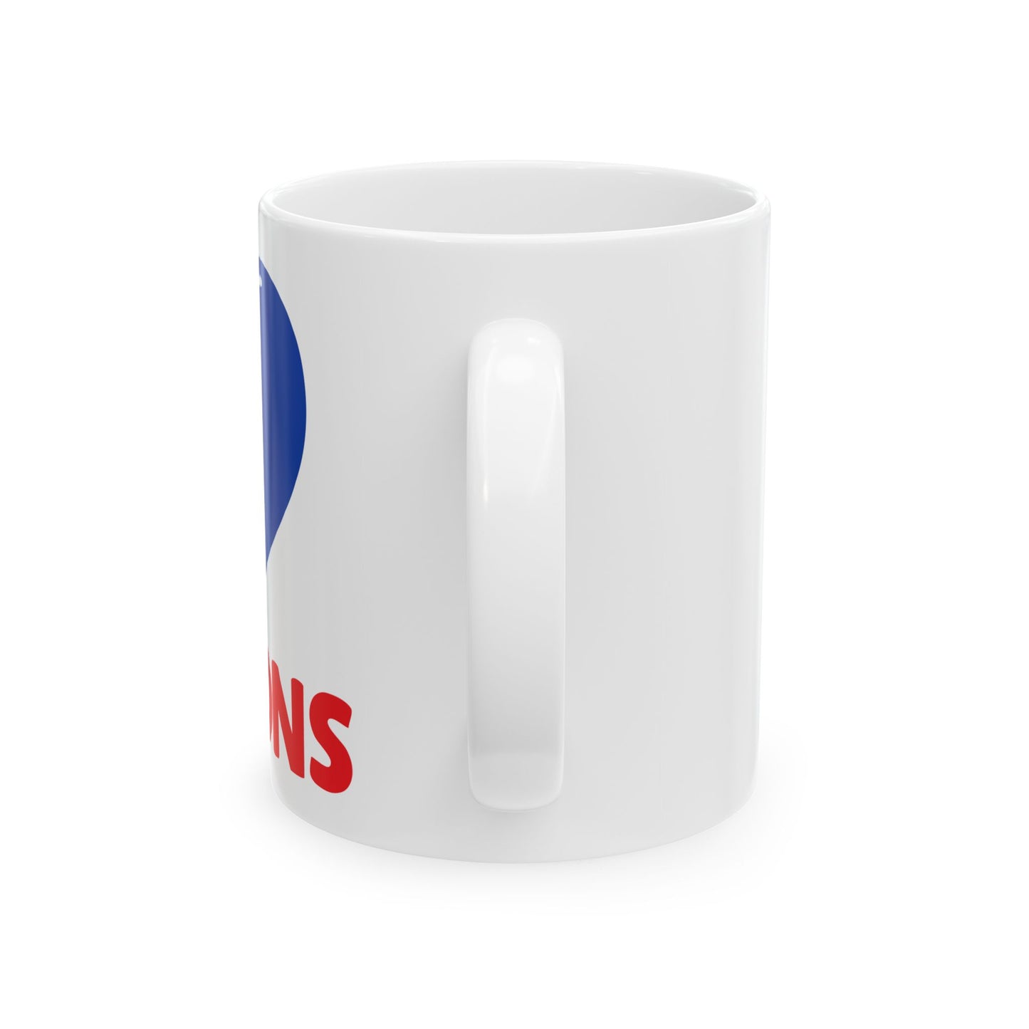 I ♥ Mormons Ceramic Mug – Cougar Blue Heart (11oz)