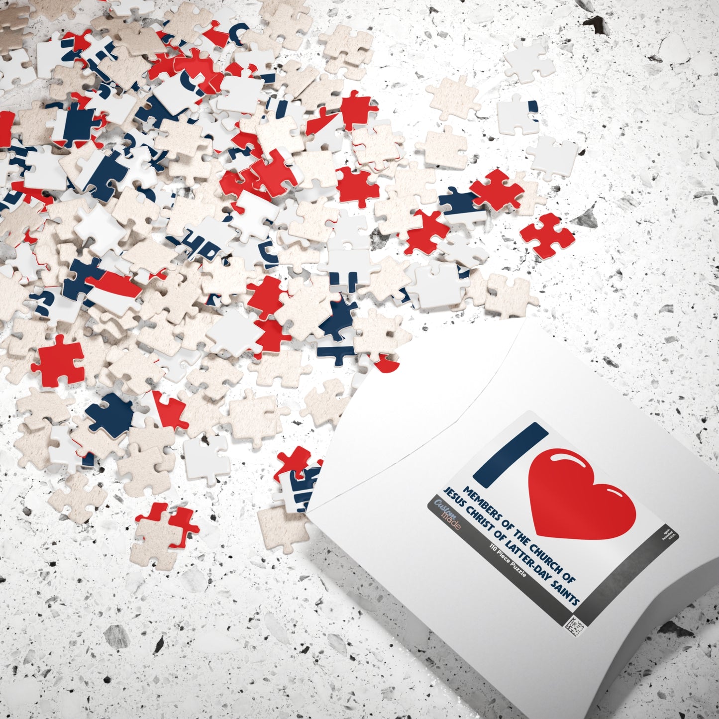 I ♥ Members of the Church of Jesus Christ of Latter-Day Saints 110 Piece Jigsaw Puzzle