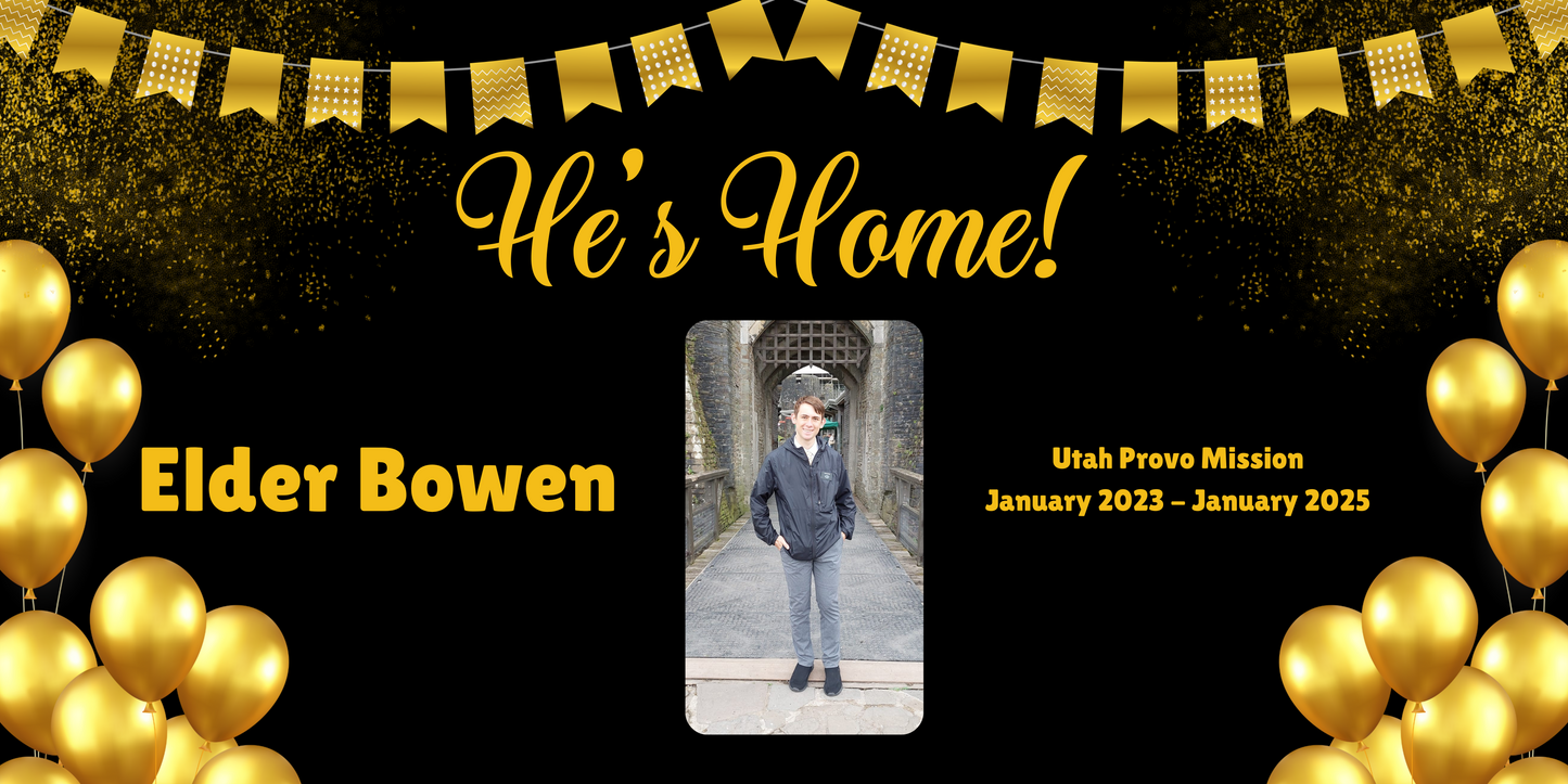 Custom Printed Banners - Perfect for Mission Calls, Farewells, and Homecomings! - Upload Your Own Design
