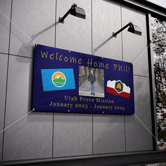 Custom Designed and Printed Banners - Perfect for Mission Calls, Farewells, and Homecomings!