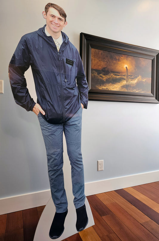 Lifesize Cardboard Cutout of your Missionary