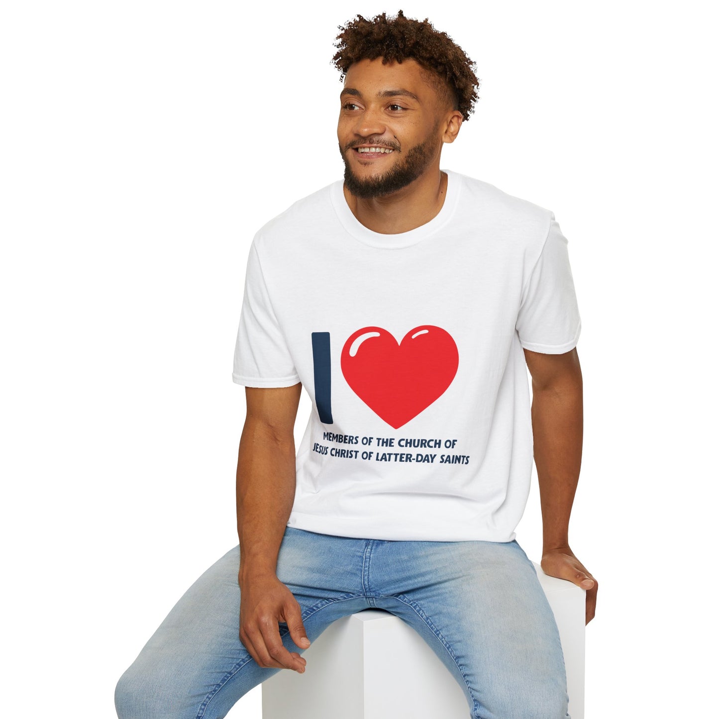 I ♥ Members of the Church of Jesus Christ of Latter-Day Saints Unisex Softstyle T-Shirt